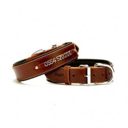 Doggie Deri Boyun Tasması L 3,5x47-55cm Kahve Doggie Deri Boyun Tasması L 3,5x47-55cm Kahve
