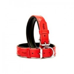 Doggie Deri Boyun Tasması L 3,5x47-55cm Kırmızı Doggie Deri Boyun Tasması L 3,5x47-55cm Kırmızı