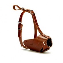 Doggie Deri Köpek Ağızlığı S 1,5x45-45cm Kahverengi