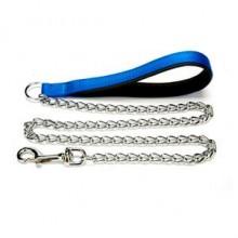 Doggie Dokuma İnce Zincir Gezdirme 3x110cm Mavi