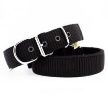 Doggie Konfor Elit Dokuma Köpek Boyun Tasması 5x55-65 cm Siyah