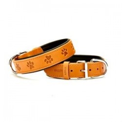 Doggie Patili Deri Boyun Tasması M 3,5x47-55cm Karamel Doggie Patili Deri Boyun Tasması M 3,5x47-55cm Karamel