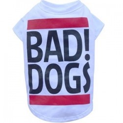 Doggy Dolly Bad Dog Büyük Köpek Tişörtü Beyaz XXL Doggy Dolly Bad Dog Büyük Köpek Tişörtü Beyaz XXL