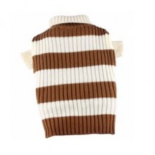 Doggy Dolly Boğazlı Köpek Kazağı Bej-Kahve XS