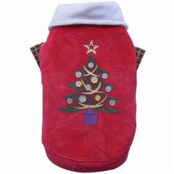 Doggy Dolly Çam Ağacı Desenli Köpek Yılbaşı Elbisesi XL