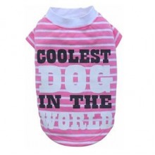 Doggy Dolly Coolest Dog Köpek Tişörtü Pembe XS