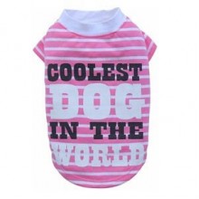 Doggy Dolly Coolest Dog Köpek Tişörtü Pembe XL