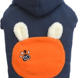 Doggy Dolly Kapşonlu Kalın Köpek Sweatshirt Lacivert XS