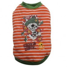 Doggy Dolly Korsan Desenli Köpek Tişörtü Turuncu Small