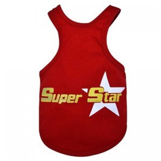 Doggy Dolly Super Star Köpek Tişörtü Kırmızı 2XL