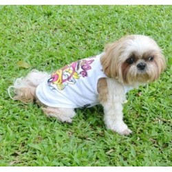 Doggy Dolly Surf Dog Köpek Tişörtü Beyaz Small