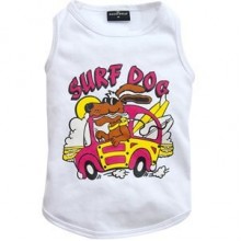 Doggy Dolly Surf Dog Köpek Tişörtü Beyaz Large