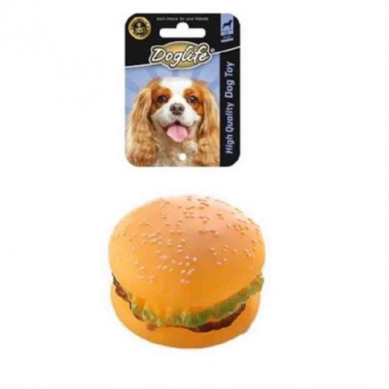 Doglife Hamburger Vinil Köpek Oyuncağı