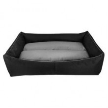 Dolce Sonno Siyah-Gri Su Geçirmez Köpek Yatağı Large