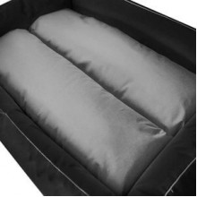 Dolce Sonno Siyah-Gri Su Geçirmez Köpek Yatağı X Large