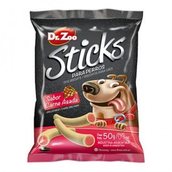 Dr.Zoo Sticks Izgara Biftekli Köpek Ödülü 50 gr