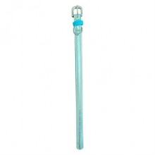 Dr Sacchi Parlak Deri Köpek Boyun Tasması 1.9x40cm Turkuaz