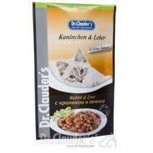 Dr. Clauders Tavşan ve Ciğerli Pouch Kedi Konservesi 100 Gr