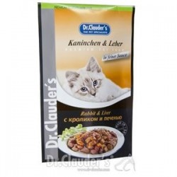 Dr. Clauders Tavşan ve Ciğerli Pouch Kedi Konservesi 100 Gr Dr. Clauders Tavşan ve Ciğerli Pouch Kedi Konservesi 100 Gr