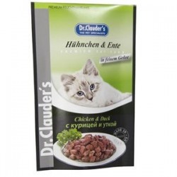 Dr.Clauders Pouch Kümes Tavuk & Ördekli Kedi Maması 100 Gr Dr.Clauders Pouch Kümes Tavuk & Ördekli Kedi Maması 100 Gr