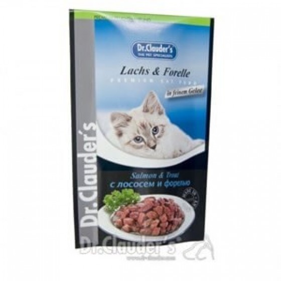 Dr.Clauders Pouch Somon & Alabalık Kedi Yaş Maması 100 Gr