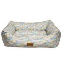 Dubex Makaron Çizgili Çok Renkli Kedi ve Küçük Köpek Yatağı Large
