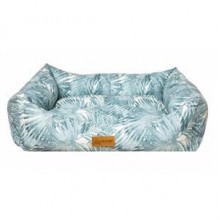 Dubex Makaron Yapraklı Mavi Kedi ve Küçük Köpek Yatağı Medium