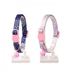 Duvo+ Cat Collar White Dots Kedi Tasması Blue/Beige Duvo+ Cat Collar White Dots Kedi Tasması Blue/Beige