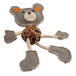 Duvo+ Catnipli Kanvas Ayı Kedi Oyuncağı 17,8x12x2,5cm Duvo+ Catnipli Kanvas Ayı Kedi Oyuncağı 17,8x12x2,5cm