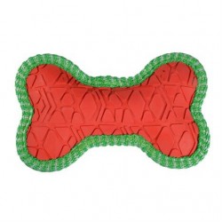Duvo+ Kauçuk Yılbaşı Kemiği Köpek Oyuncağı 15x9,5x3cm