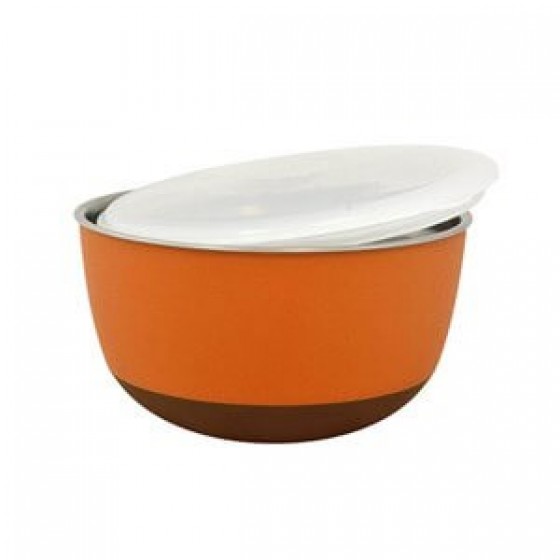 Duvo+ With Lid Bowl Mama Ve Su Kabı 2300ml Orange