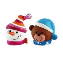 Duvo+ Noel Vinil Kepli Karakterler Köpek Oyuncağı