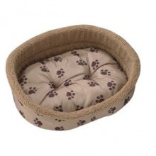 Duvo+ Oval Kedi Köpek Yatağı No:2 Kahve