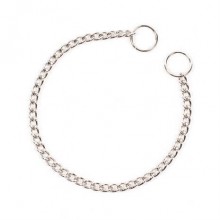 Duvo+ Tek Sıra Boğma Zincir Köpek Tasması 60cm