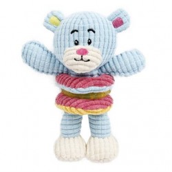 Duvo+ TPR Halkalı Peluş Ayı Sesli Köpek Oyuncağı 15x18cm Duvo+ TPR Halkalı Peluş Ayı Sesli Köpek Oyuncağı 15x18cm