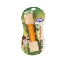 Duvo+ TPR Kauçuk ve Doğal Ahşap Dumbell 4,5x4,5x21cm