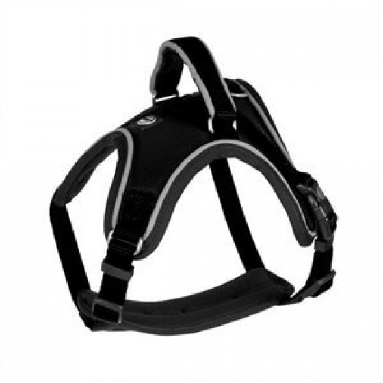 Duvo+ West Harness Siyah Köpek Göğüs Tasması 65-80cm