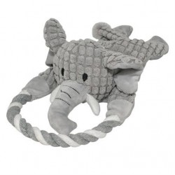 Duvo+ Zoo Fil Sesli Peluş Köpek Oyuncağı 34x15x10,5cm