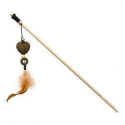 Eastland Catnipli Tüylü Kalp Kedi Oyun Oltası 40cm Eastland Catnipli Tüylü Kalp Kedi Oyun Oltası 40cm