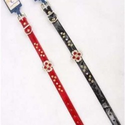 Eastland Deri Boyun Tasması Çiçek-Taş Desenli Siyah Gri 1,5x31-25,5cm Eastland Deri Boyun Tasması Çiçek-Taş Desenli Siyah Gri 1,5x31-25,5cm