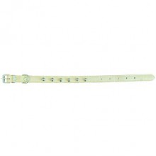 Eastland Deri Metal İşlemeli Köpek Boyun Tasması 1.3x31cm Krem