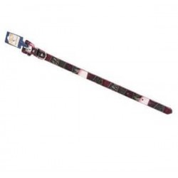 Eastland Desenli Deri Boyun Tasması 10mm x 30 Cm Pembe