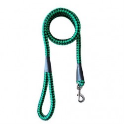 Eastland Kalın Hasır Örme Köpek Gezdirme Tasması 155 cm Yeşil-Siyah