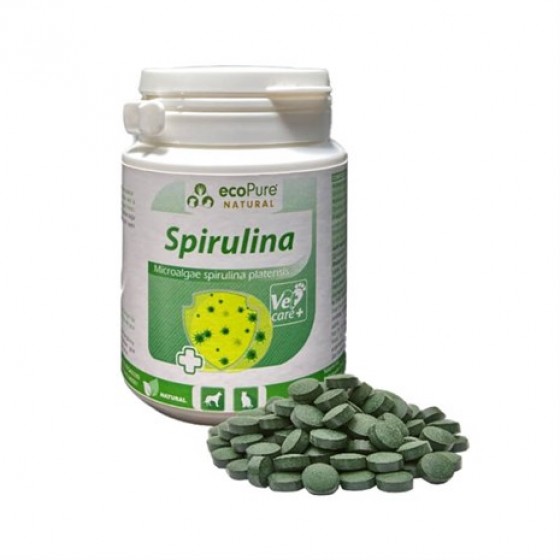 Ecopure Kedi ve Köpekler İçin Spirulina 80 Tablet