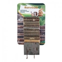 EuroGold Doğal Ahşap Çiftli Kemirgen Platformu 7x35 cm EuroGold Doğal Ahşap Çiftli Kemirgen Platformu 7x35 cm