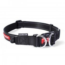 EzyDog Double Up Çift Halkalı Köpek Boyun Tasması Medium Siyah EzyDog Double Up Çift Halkalı Köpek Boyun Tasması Medium Siyah