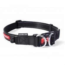 EzyDog Double Up Çift Halkalı Köpek Boyun Tasması Small Siyah