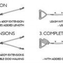 EzyDog Extension Köpek Gezdirme Tasması Uzatması 60 Cm Kırmızı