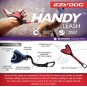 EzyDog Handy Leash Eller Serbest Köpek Kayışı Kırmızı