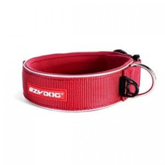 EzyDog Neo Classic Wide Köpek Boyun Tasması 45 mm Large Kırmızı